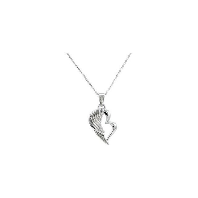 sterling-silver-imitation-white-cubic-zirconia-the-broken-wing-18"-necklace