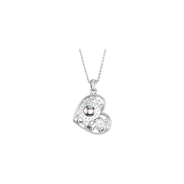 sterling-silver--round-imitation-blue-cubic-zirconia-handprints-18"-necklace