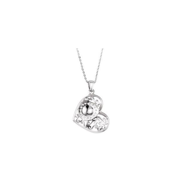 sterling-silver--round-imitation-pink-cubic-zirconia--handprints-18"-necklace
