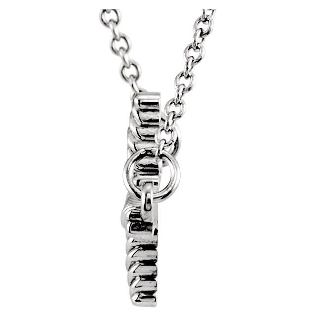 14k-white-sideways-rope-cross-16-1/2"-necklace