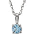 14k-white--imitation-aquamarine-youth-solitaire-14"-necklace