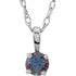 14k-white--imitation-alexandrite-youth-solitaire-14"-necklace