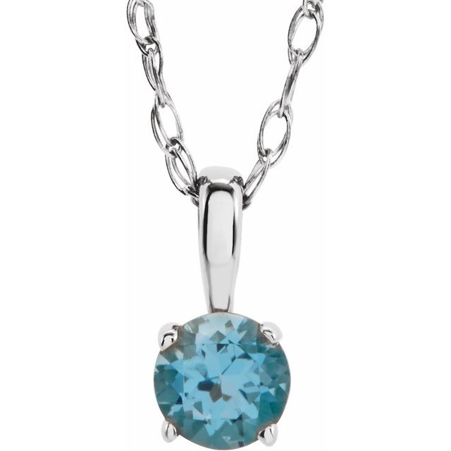 14k-white--natural-swiss-blue-topaz-youth-solitaire-14"-necklace