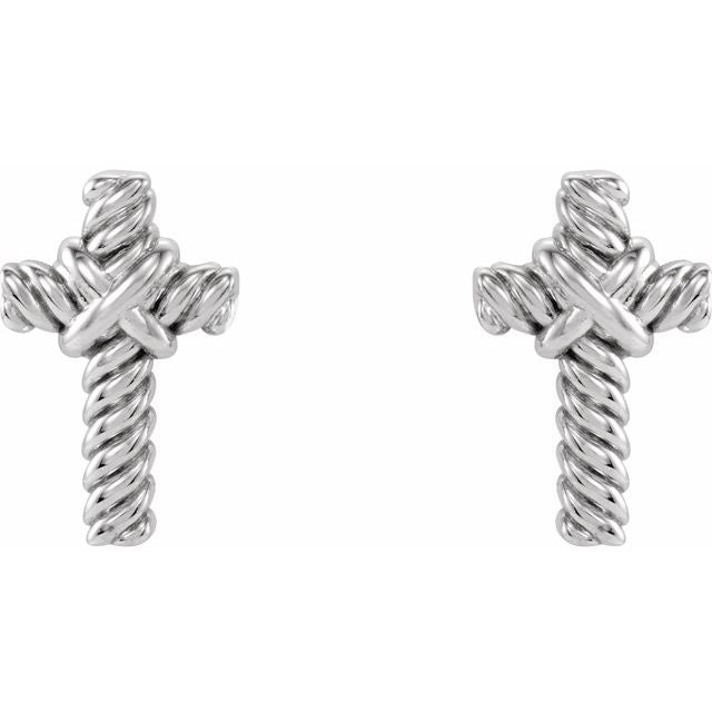 14k-white-rope-cross-earrings
