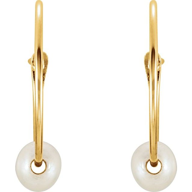 14k-yellow-cultured-white-freshwater-pearl-youth-huggie-earrings