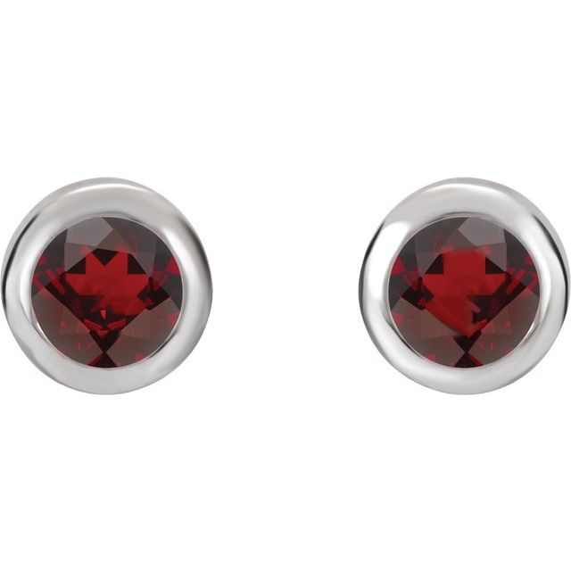 14k-white-natural-mozambique-garnet-bezel-set-earrings