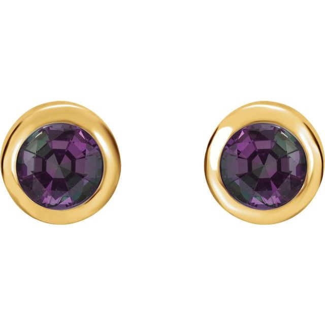 14k-yellow-gold-lab-grown-alexandrite-bezel-set-earrings