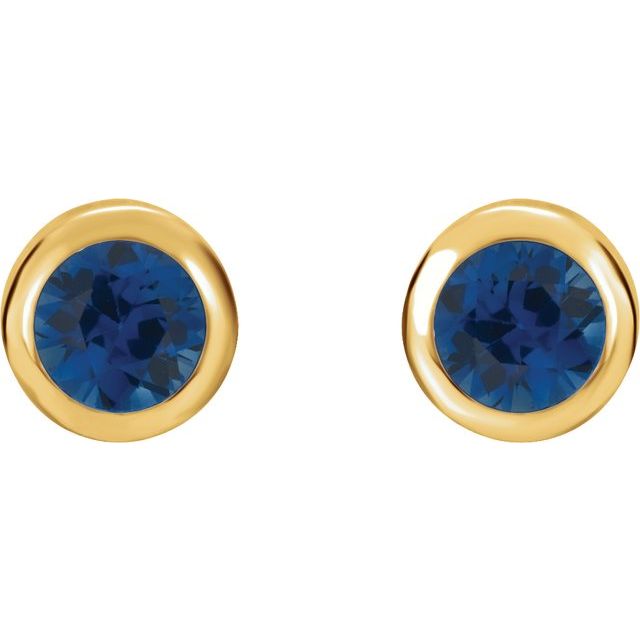 14k-yellow-gold-lab-grown-blue-sapphire-bezel-set-earrings