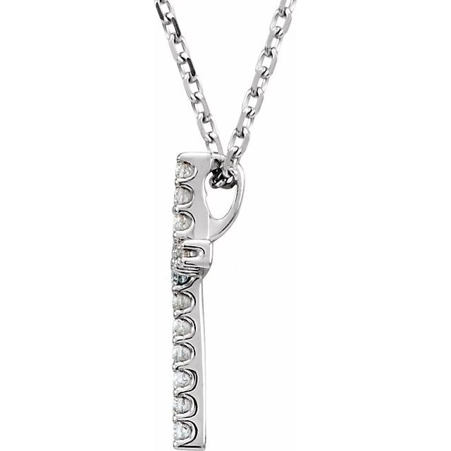 14k-white-.06-ctw-lab-grown-diamond-petite-cross-16"-necklace
