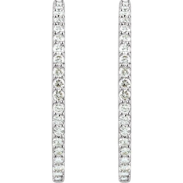 14k-white-6-1/2-ctw-natural-diamond-inside-outside--hinged-hoop-earrings