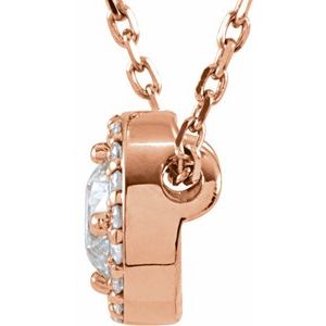 1/5 ct Diamond Halo-Style Necklace