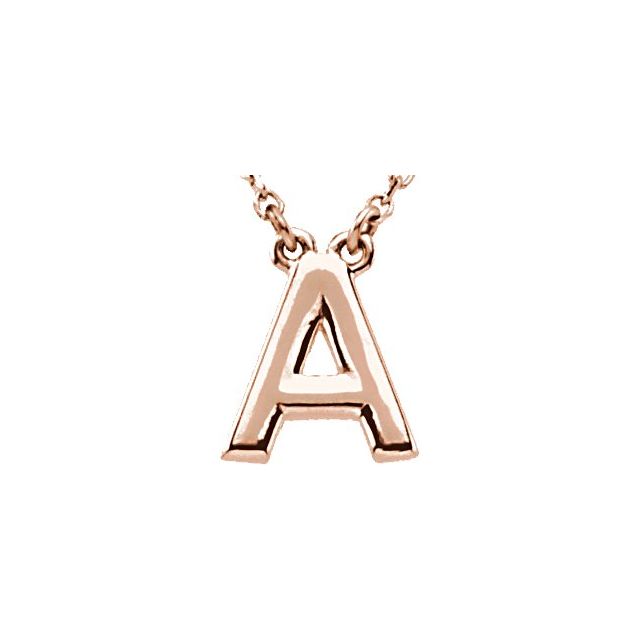 14k-rose-block-initial-a-16"-necklace