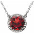 14k-white--natural-mozambique-garnet-&-.05-ctw-natural-diamond-16"-necklace