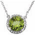 14k-white--natural-peridot-&-.05-ctw-natural-diamond-16"-necklace