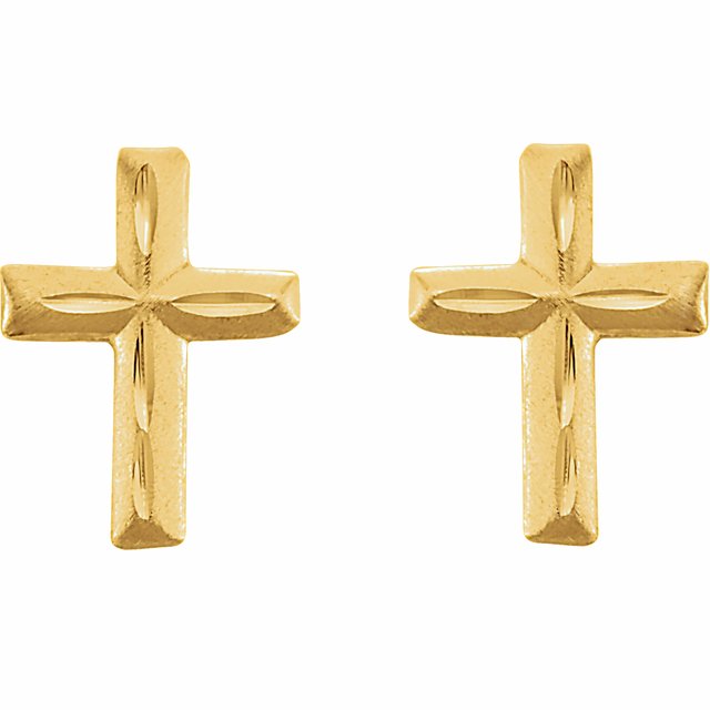 14k-yellow-youth-cross-earrings