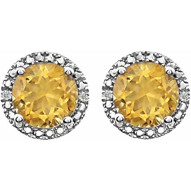 sterling-silver-lab-grown-white-sapphire-&-.01-ctw-natural-diamond-earrings