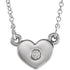 14k-white-.03-ctw-natural-diamond-heart-16"-necklace