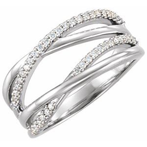 1/5 ct Diamond Criss-Cross Ring