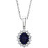 14k-white-lab-grown-blue-sapphire-&-1/3-ctw-natural-diamond-18"-necklace