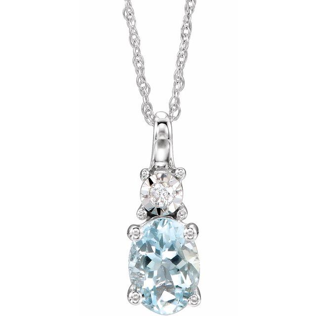 14k-white-natural-aquamarine-&-.02-ct-natural-diamond-18"-necklace