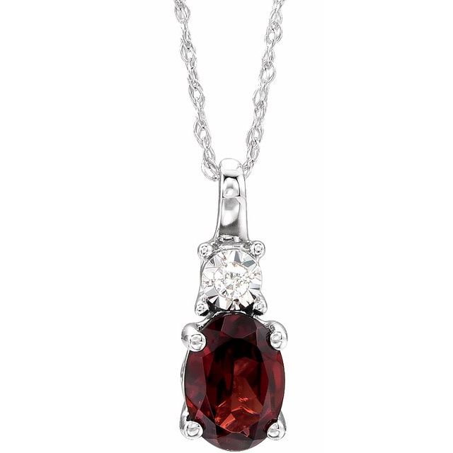 14k-white-natural-mozambique-garnet-&-.02-ct-natural-diamond-18"-necklace