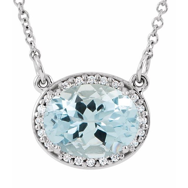 14k-white-natural-blue-zircon-&-.04-ctw-natural-diamond-16-1/2"-necklace