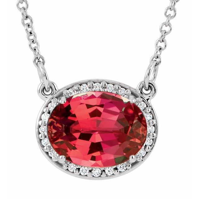 14k-white-lab-grown-ruby-&-.04-ctw-natural-diamond-16-1/2"-necklace