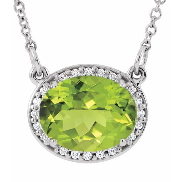 14k-white-natural-peridot-&-.04-ctw-natural-diamond-16-1/2"-necklace