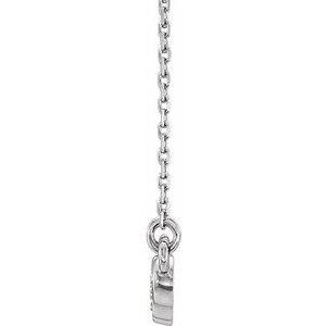1/3 ct Diamond Five-Stone Bezel-Set Necklace