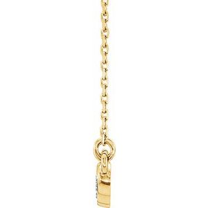 1/3 ct Diamond Five-Stone Bezel-Set Necklace