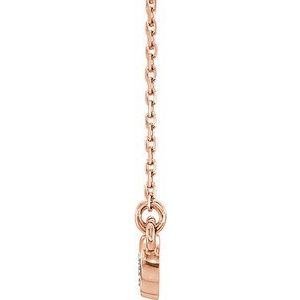 1/3 ct Diamond Five-Stone Bezel-Set Necklace