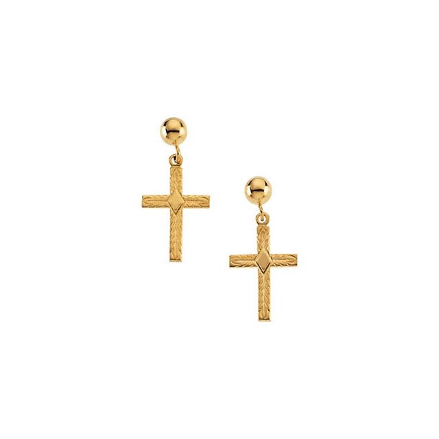 14k-yellow--cross-earrings