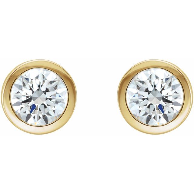 14k-yellow-1/5-ctw-natural-diamond-bezel-set-earring