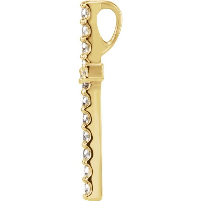 14k-yellow-1/2-ctw-natural-diamond-petite-cross-pendant