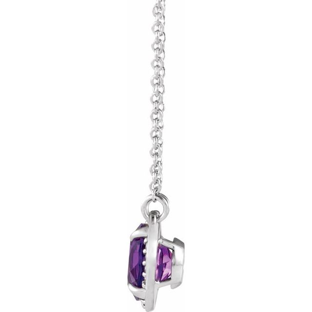14k-white--natural-amethyst-&-.07-ctw-natural-diamond-16"-necklace