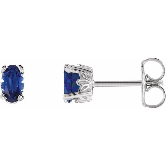 14k-white-lab-grown-blue-sapphire-earrings