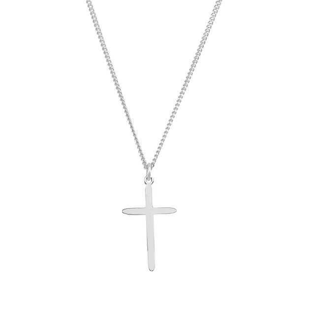 sterling-silver--cross-18"-necklace