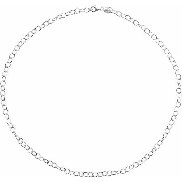 sterling-silver--knurled-cable-16"-chain