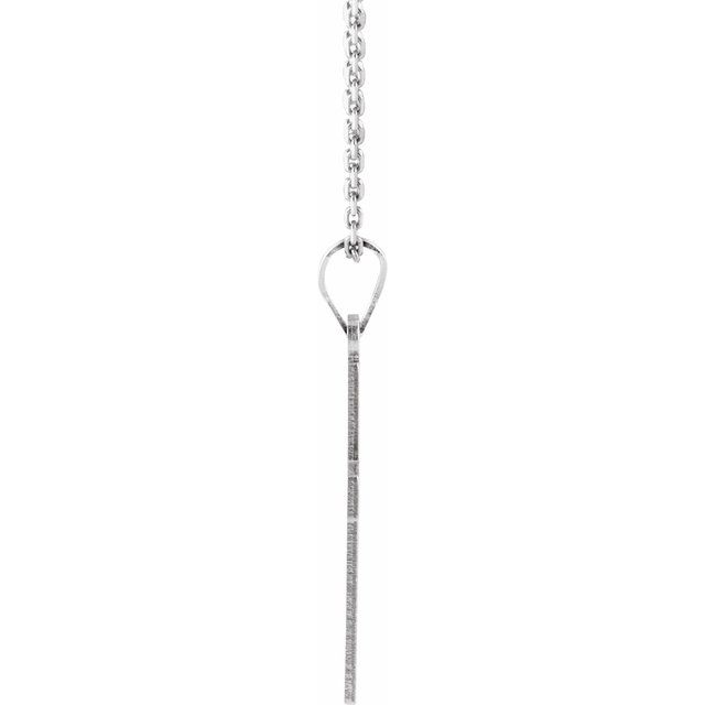 14k-white--cross-18"-necklace