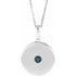 14k-white-lab-grown-alexandrite-disc-16-18"-necklace