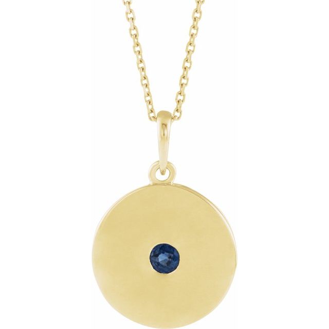 14k-yellow-natural-blue-sapphire-disc-16-18"-necklace
