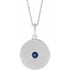 14k-white-lab-grown-blue-sapphire-disc-16-18"-necklace