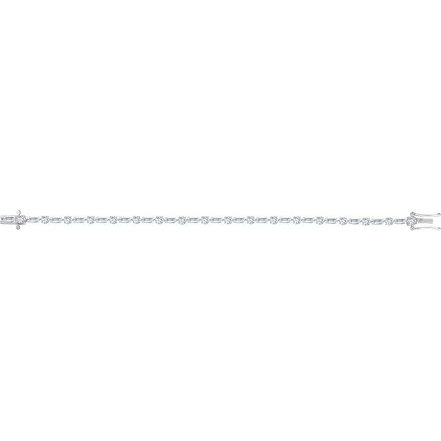 sterling-silver-imitation-white-cubic-zirconia-line-7"-bracelet