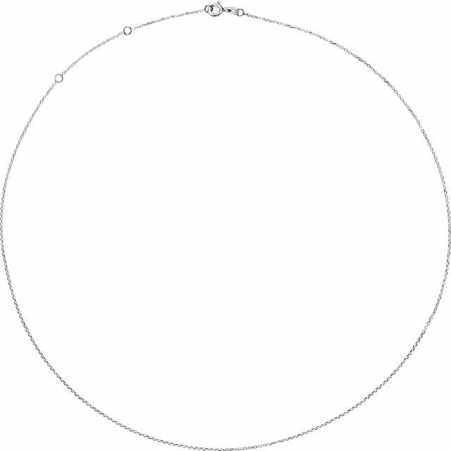 14k-white-adjustable-diamond-cut-cable-16-18"-chain