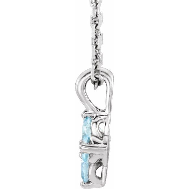 14k-white-natural-aquamarine-youth-16-18"-necklace