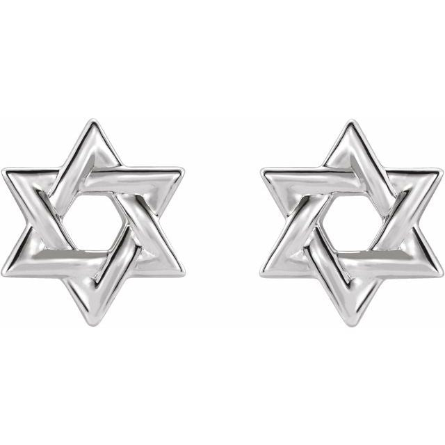 14k-white-star-of-david-earrings