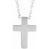 14k-white-petite-cross-16-18"-necklace