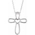 14k-white-cross-with-heart-16-18"-necklace