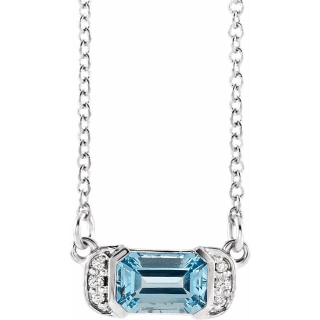 14k-white-natural-blue-zircon-&-.02-ctw-natural-diamond-bar-16"-necklace