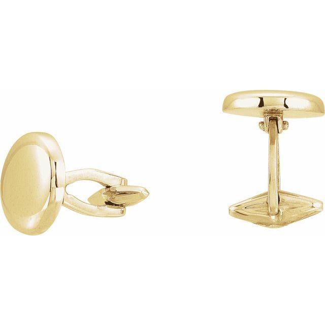 14k-yellow--round-cuff-links